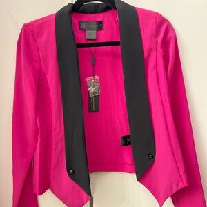 Kardashian Kollection Fuchsia and Black Blazer